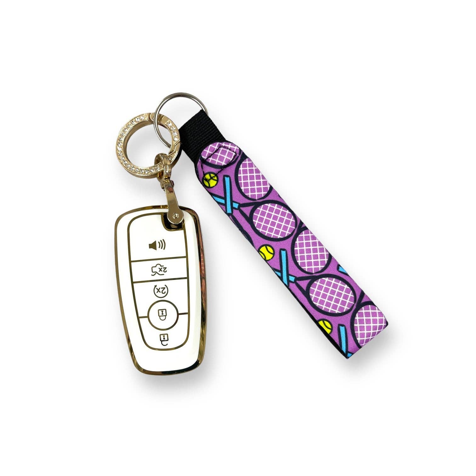Drink Handlers - Wholesale Keychain - Women's - Tennis Wristlet Keychain0