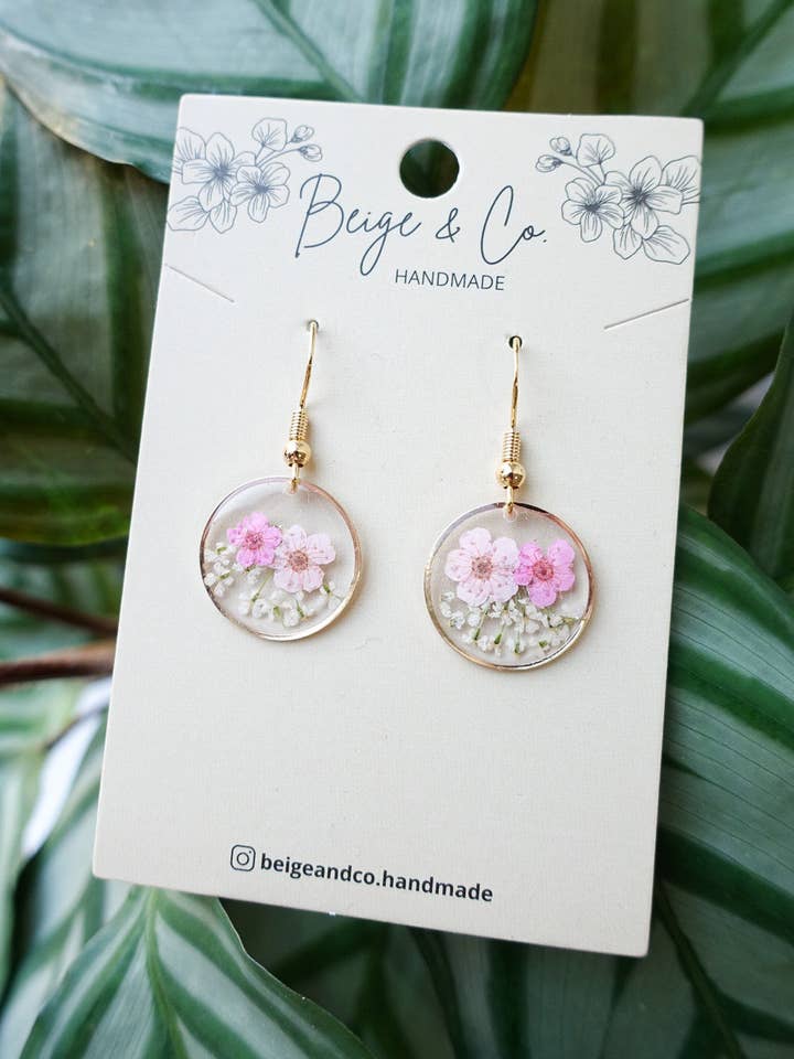 Cute Flowers Pink for wholesale by Beige & Co. Handmade
