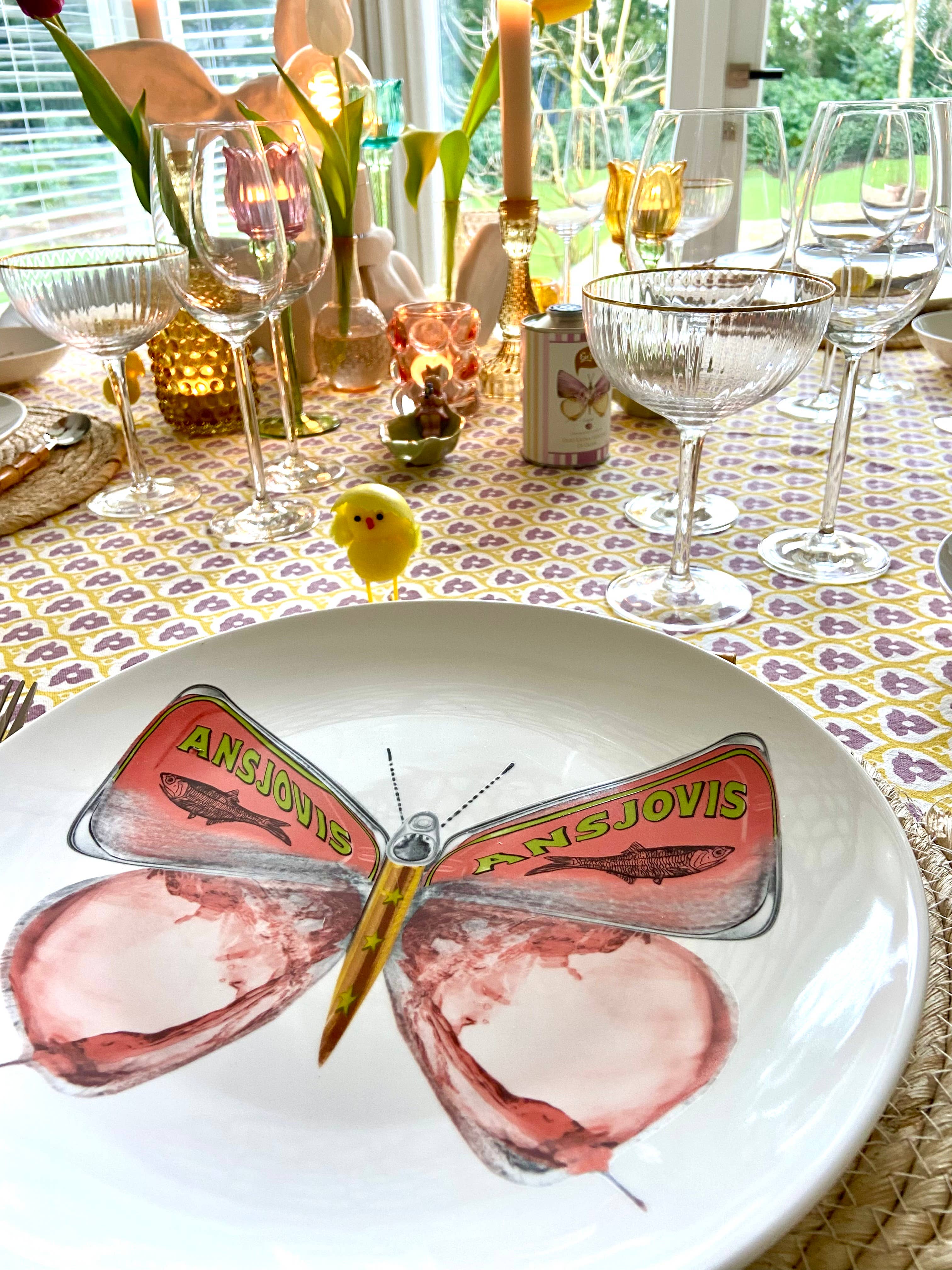 Bordy's - Vendita all'ingrosso Piatto - Set di 4 piatti maxi « La dolce vita di una farfalla »13