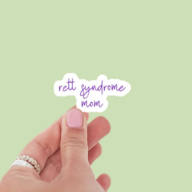 Autocollant en vinyle de sensibilisation au syndrome de Rett pour mamans pour la vente par Limes & Lilly