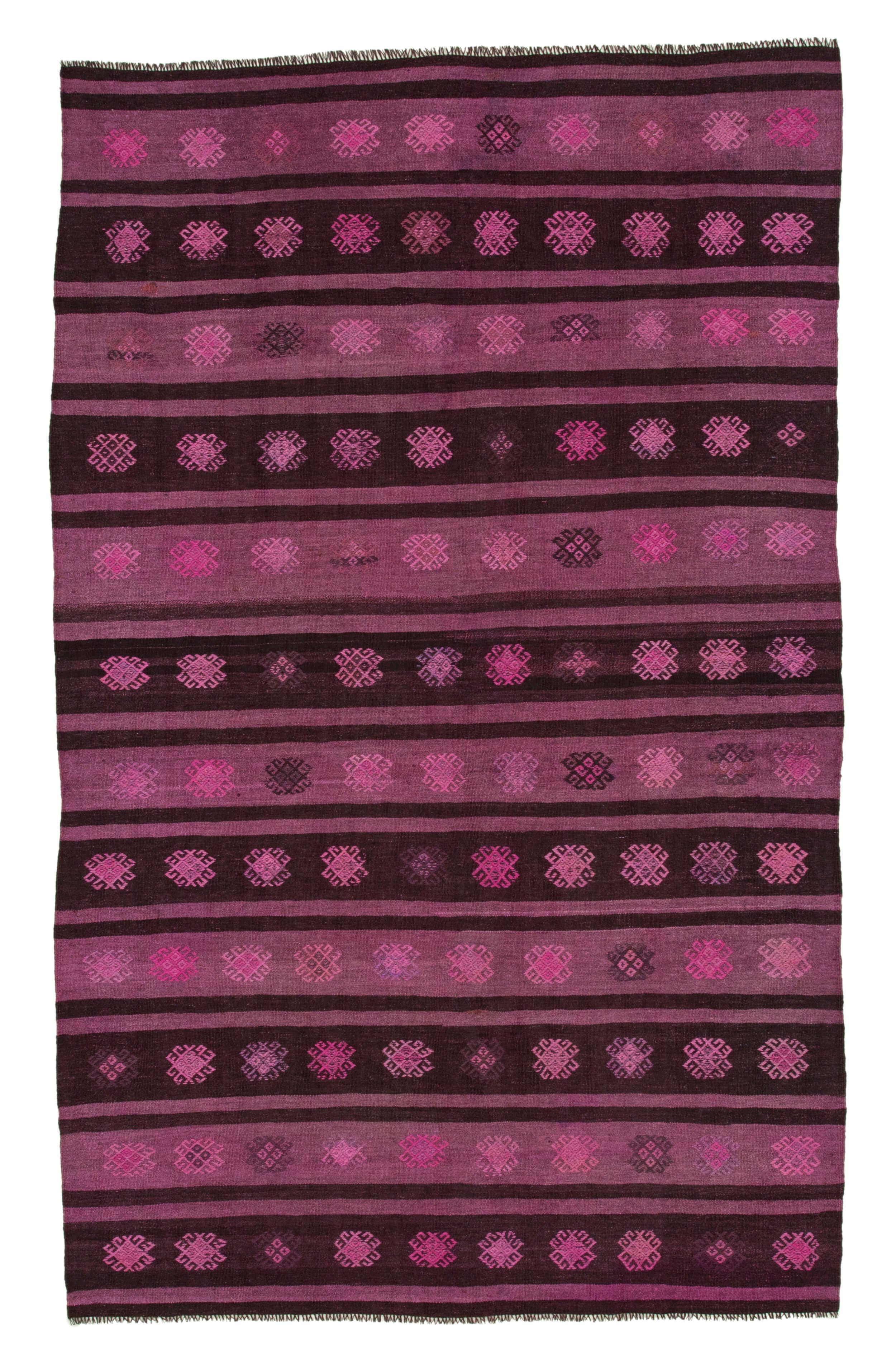 RUG N CARPET – wholesale Matta – Handgjord turkisk kilimmatta, 183 x 305 cm, rosa - 356890
