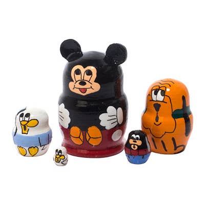 Golden Cockerel - Wholesale Decorative figurine - Mini Mickey Mouse Doll 5pc./1.25"1