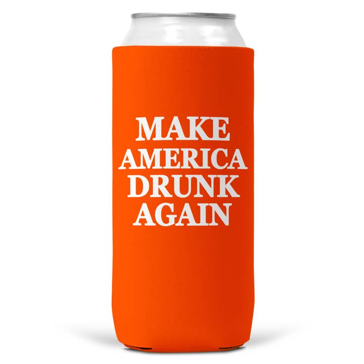 Wi-Wear – wholesale Drink huggers & koozies – Make America Drunk Again SLIM CAN Coozie/Cooler7