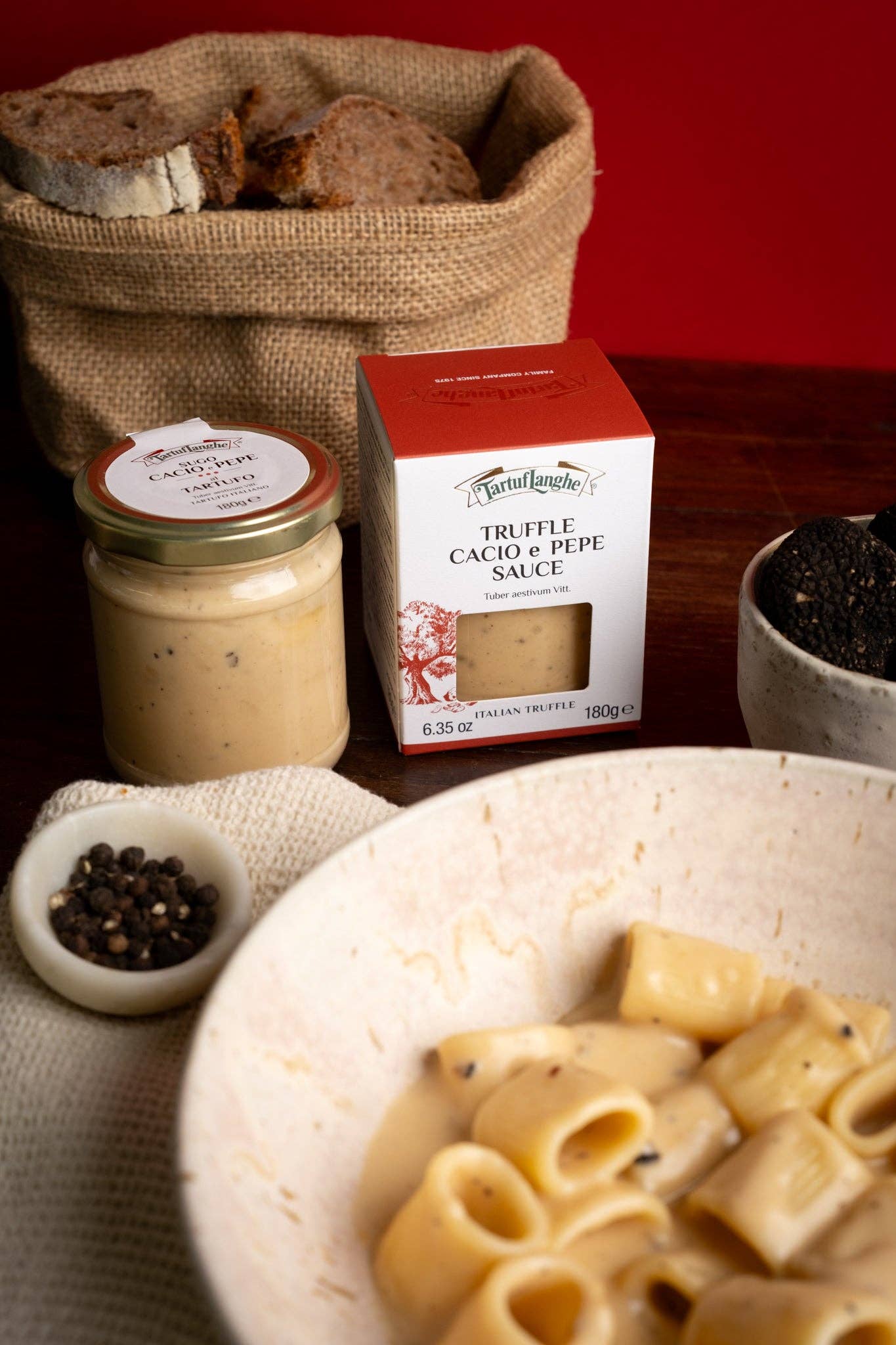 TartufLanghe - Wholesale Pasta Sauce - Italian Truffle Cacio e Pepe Sauce – 6.35 oz1