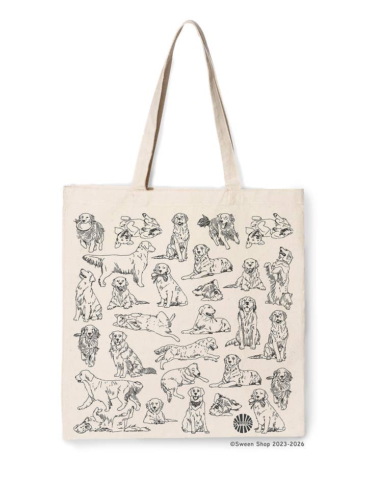 Golden Retriever Canvas Tote Bag Pet Dog Gift Summer Beach for wholesale by Sween Shop