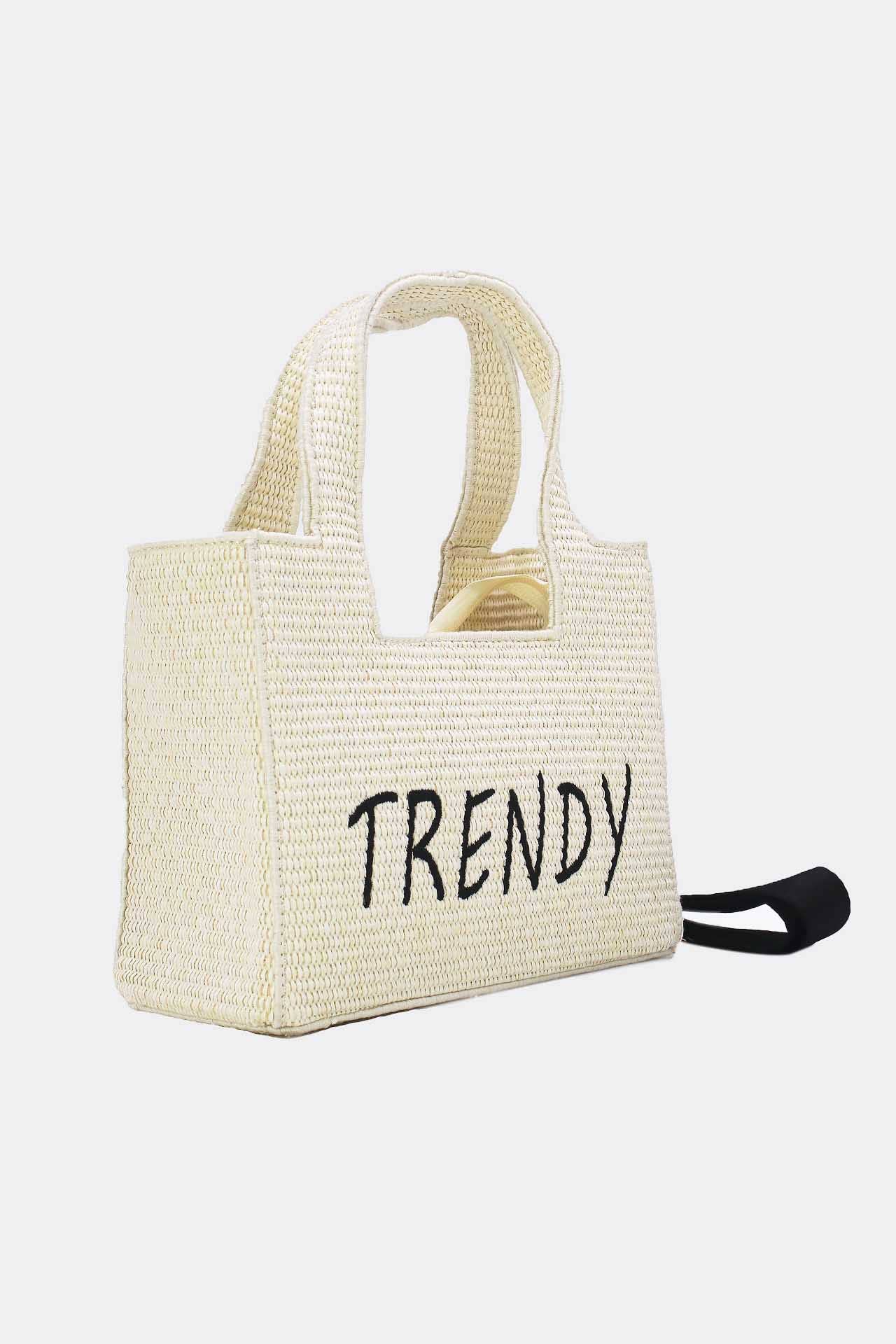 Tom&Eva (F.D.M diffusion) - Wholesale Top Handle Bag - Women's - Minimalist Straw Handbag 24P-608210