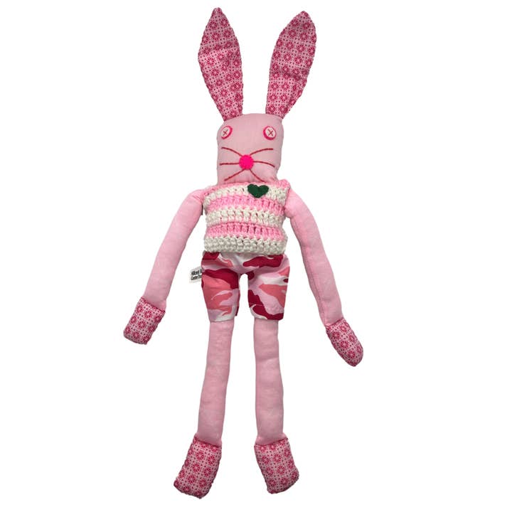 UNTIL THERES A CURE FOUNDATION - Wholesale Stuffed/Plush Toy - Kids & Baby - Handcrafted Small Pink Bunnykat - Pinkie Bun Bun1