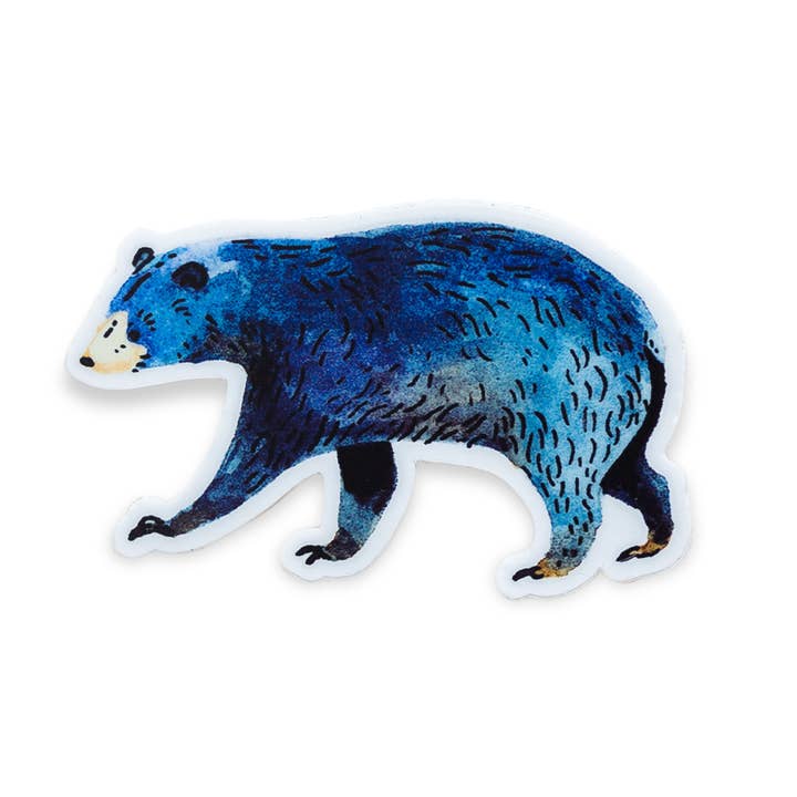 Wildship Studio - Wholesale Sticker - Blue Bear Animal Vinyl Sticker2
