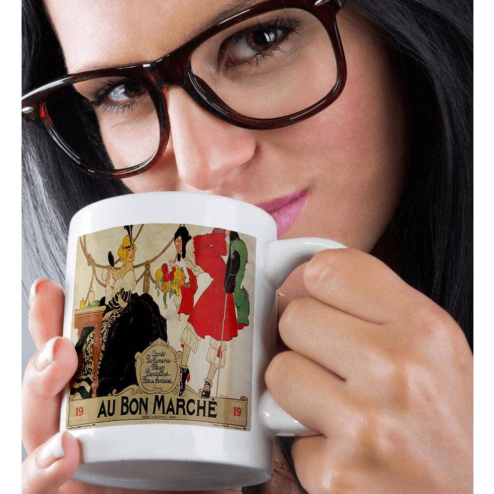 3dRose - Wholesale Coffee Mug - 3dRose, Au Bon Marche Paris French Perfume Advertising Poster, Mug9
