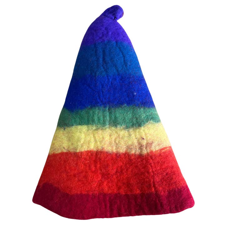 Chapeau de Feutre Sauna Magicien - Arc-en-ciel pour la vente par AW Artisan