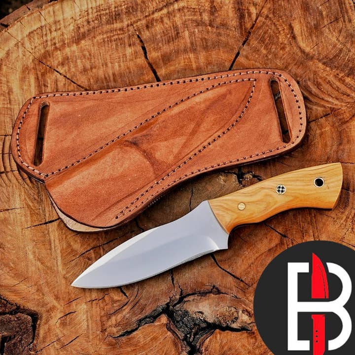 CUSTOM HANDMADE D2 STEEL HUNTING KNIFE CAMPING KNIFE  for wholesale by Bravohandicrafts