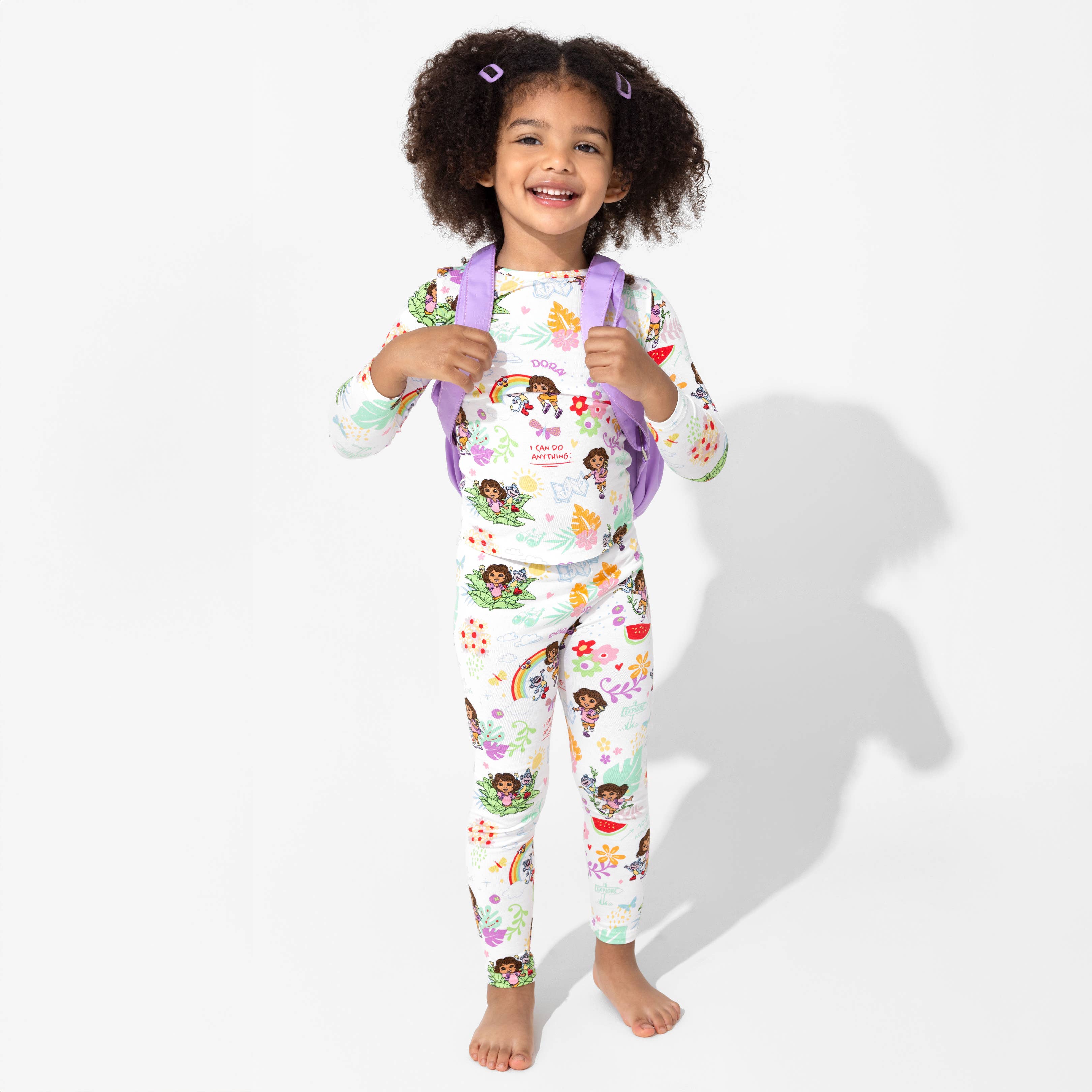 Bellabu Bear – Conjunto de pijama - Crianças por atacado – Dora: Sonhos Tropicais Pijamas de Criança em Bambu15