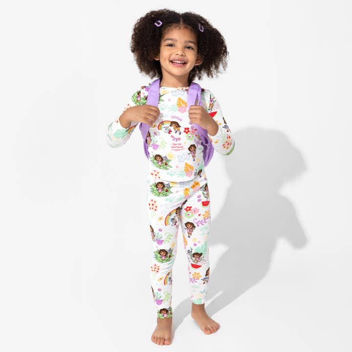 Bellabu Bear – Conjunto de pijama - Crianças por atacado – Dora: Sonhos Tropicais Pijamas de Criança em Bambu15