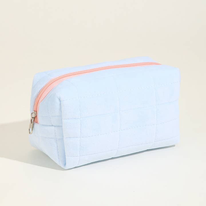Dipped Shop - Wholesale Makeup/Cosmetic Bag - Solid Color Cute Square Make Up Bag DPB01133