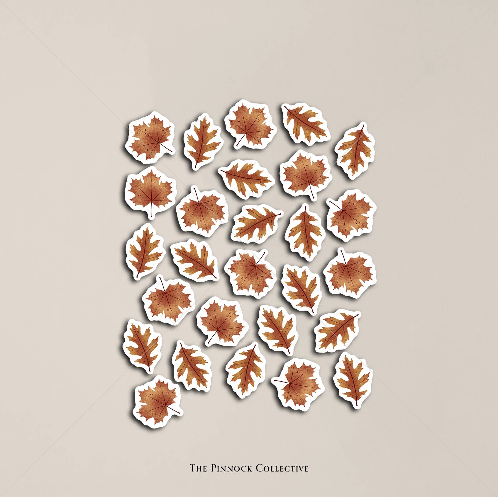 The Pinnock Collective - Wholesale Sticker - Mini Autumn Leaves Planner Sticker Sheet3
