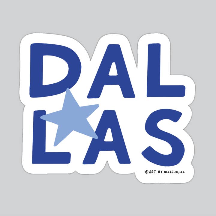 Autocollant Dallas Star pour la vente par By Aleisha