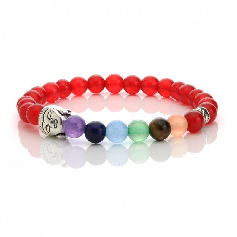UniArt - Wholesale Beaded Bracelet - Buddha Bracelet With Chakra Colors3