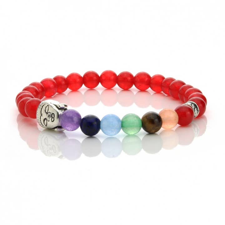 UniArt - Wholesale Beaded Bracelet - Buddha Bracelet With Chakra Colors3