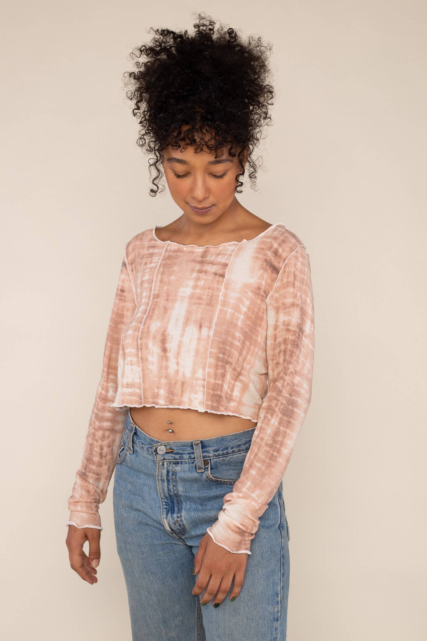 NLT - Vente Chemise – femme - Haut à coutures exposées Kari Tie Dye - Grande Taille1