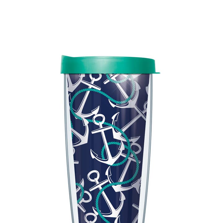 Tossed Anchor Pattern Tumbler for wholesale by FREEHEART