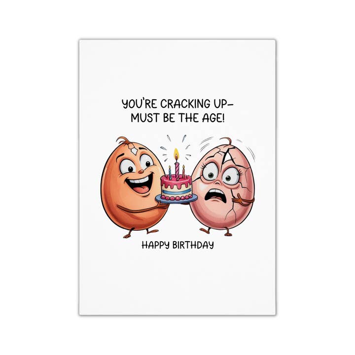 Unique Funny Birthday Card - Egg for wholesale by Smirk & Scribble