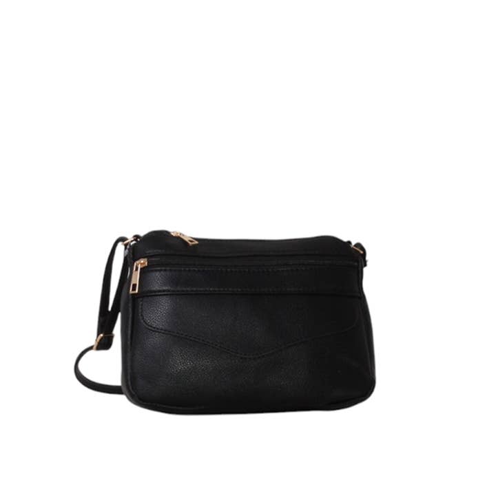 Borsa a tracolla con multiple cerniere - Nuova collezione per la vendita all'ingrosso da parte di MIA LAROUGE