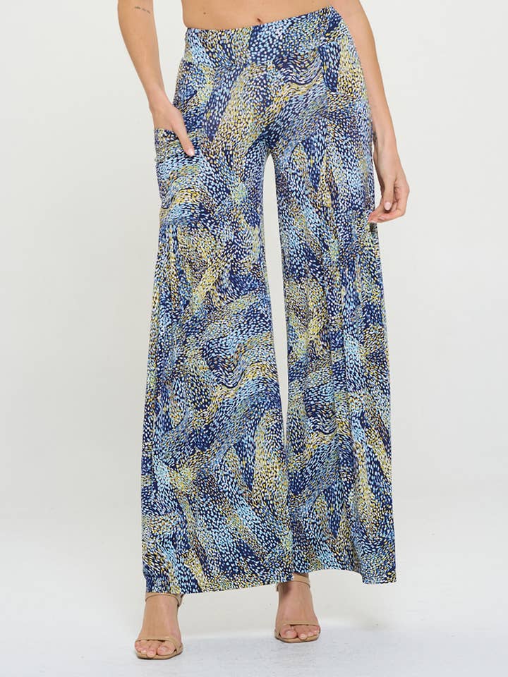 Palazzo-Hose mit bedruckter Tasche für den Großhandel von 07/2004