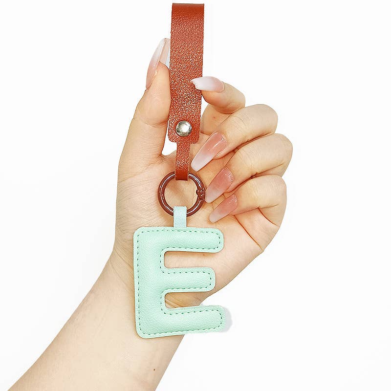 wandf – wholesale Purse/Bag Accessory - Unisex – Leather Letter Pendant Keychain For Handbag, Purse, Backpack4