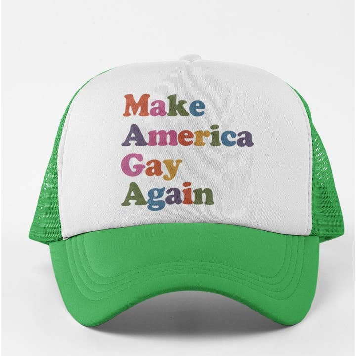 Queerky - Wholesale Trucker Hat - Unisex - Maga Make America Gay Again Cap/Hat