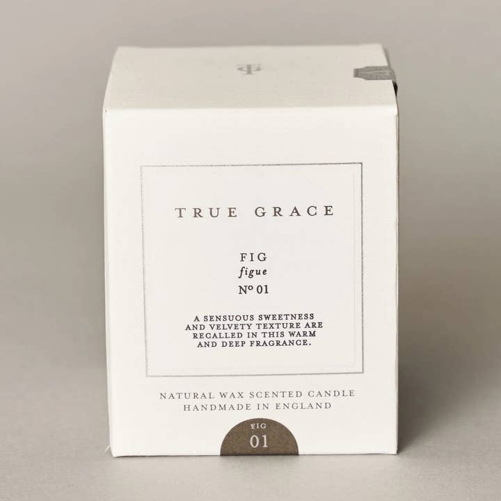Fig Candle -Fruity Scented, Natural Wax, 40hr Burn for wholesale by True Grace