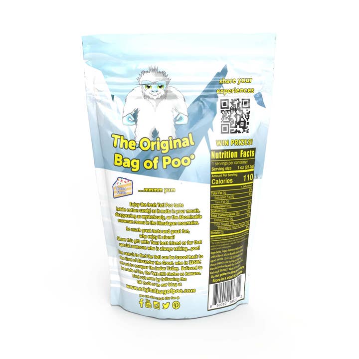 "The Original Bag of Poo"® Novelty Cotton Candy - Wholesale Cotton Candy - The Original Bag of Poo® (Yeti Cotton Candy Poo)2