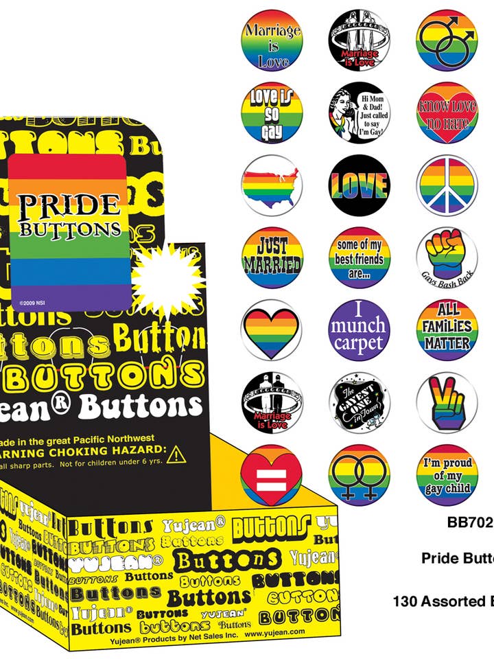 Pride Button Box-BB702 for wholesale by Yujean