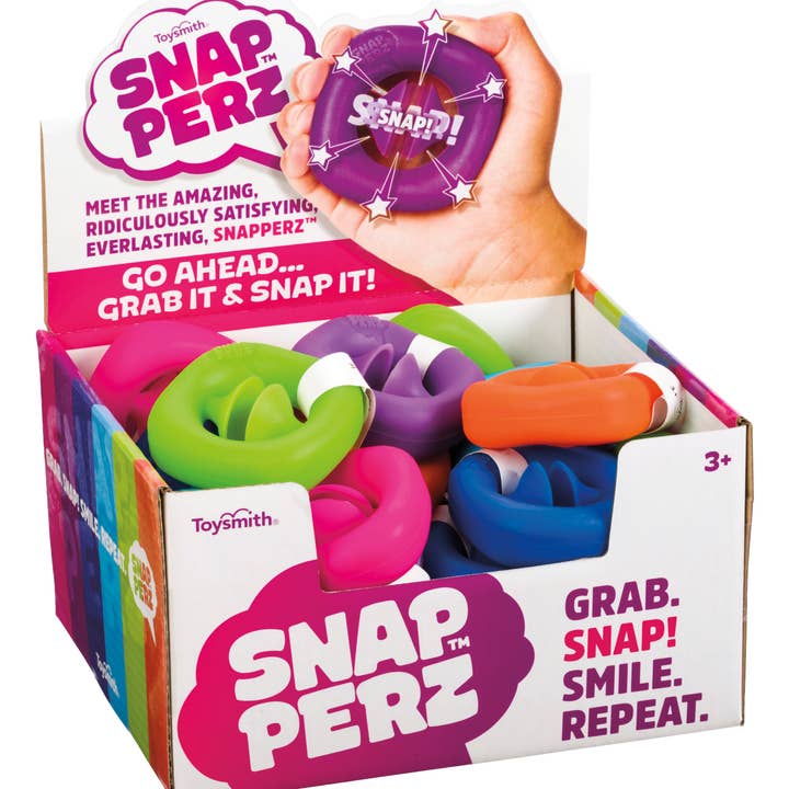 Toysmith - Wholesale Fidget Toy - Kids - Snapperz Fidget Toy, Display Of 24, Assorted Colors0