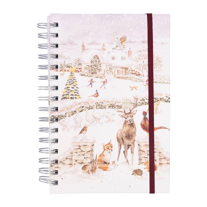Christmas Spiral Notebook Snow place like home for wholesale by Wrendale Designs