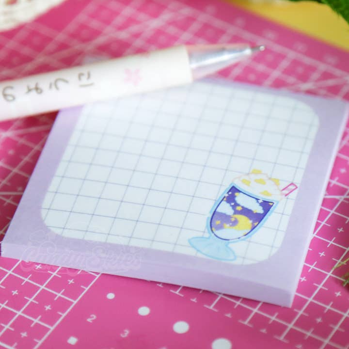 Celestial Milkshake Sticky Note Pad for wholesale by Candy Skies