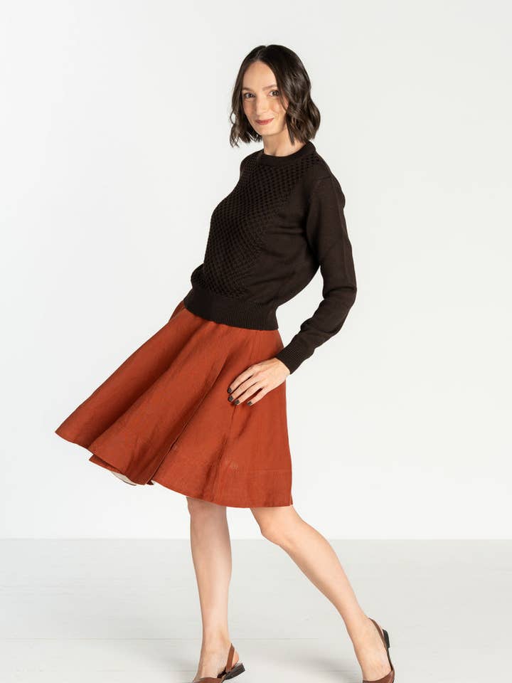 Minifalda cruzada para venta al por mayor de Son de Flor