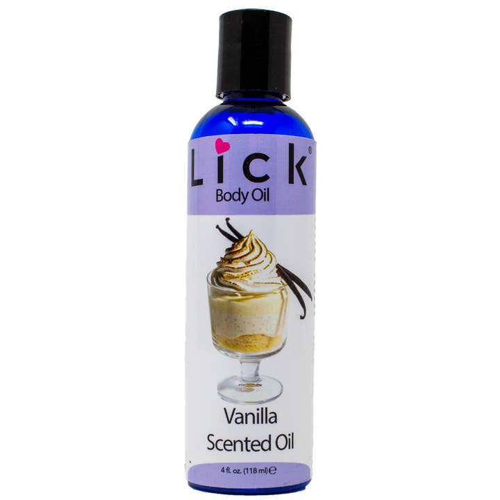 Lick Vanilla Scented Body Oil for wholesale by Lick