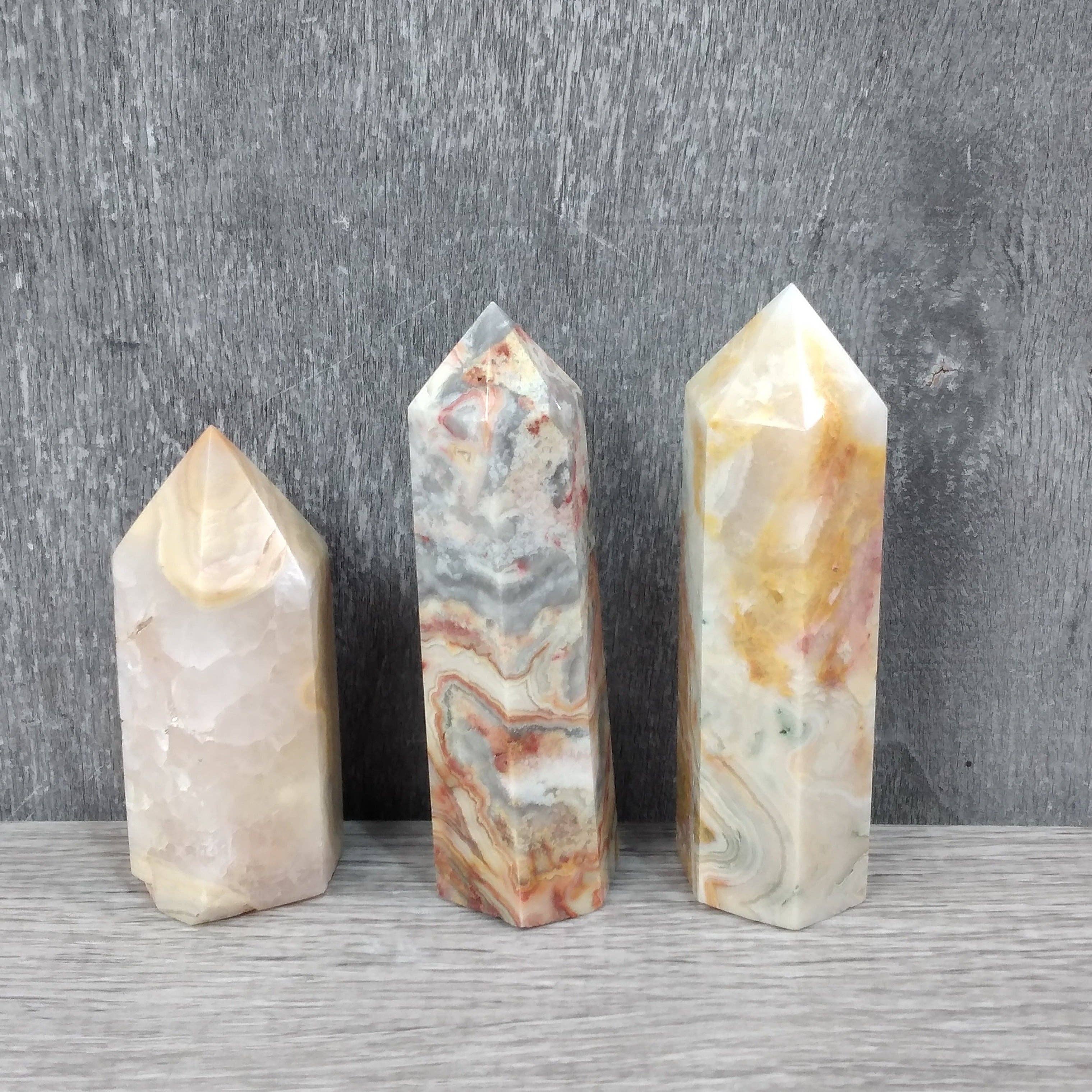 Keystone Crystals - Vendita all'ingrosso Pietra/cristallo spirituale - Obelisco di Pietra Preziosa 1-2 oz | Piccola Torre di Cristallo, Griglie e Decorazioni22