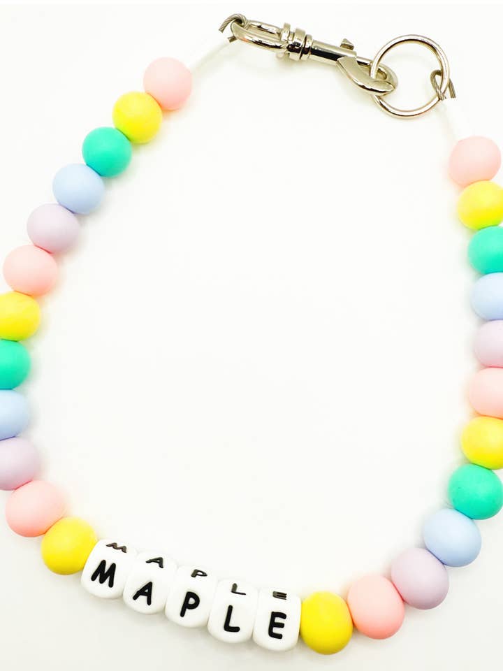 Arcobaleno Pastello | Collare per Cani con Perline per la vendita all'ingrosso da parte di Dainty Paws