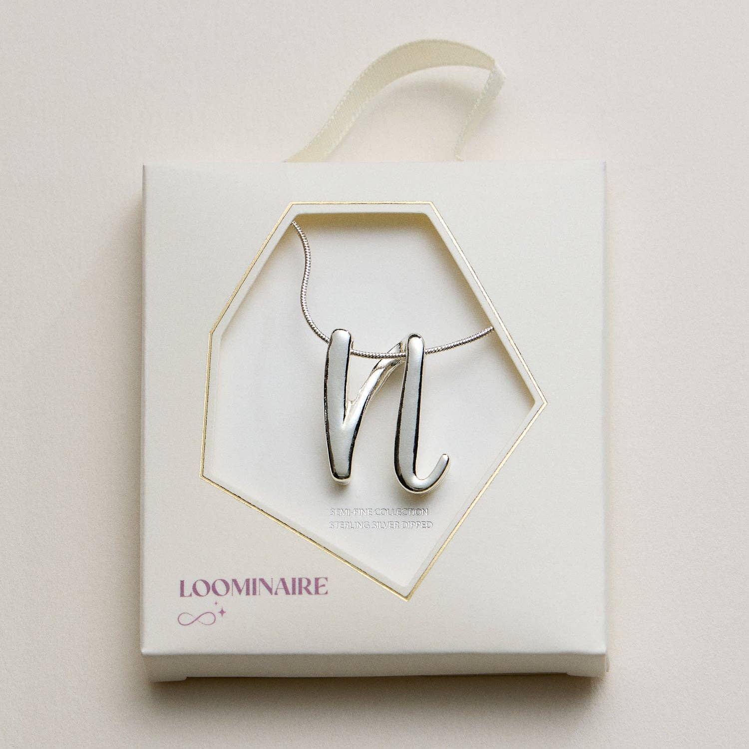 Frem - Wholesale Pendant/Charm Necklace - A Set of 16 Letters Gold Dipped Necklace – Gold & Silver Alphabet Charm Jewelry83