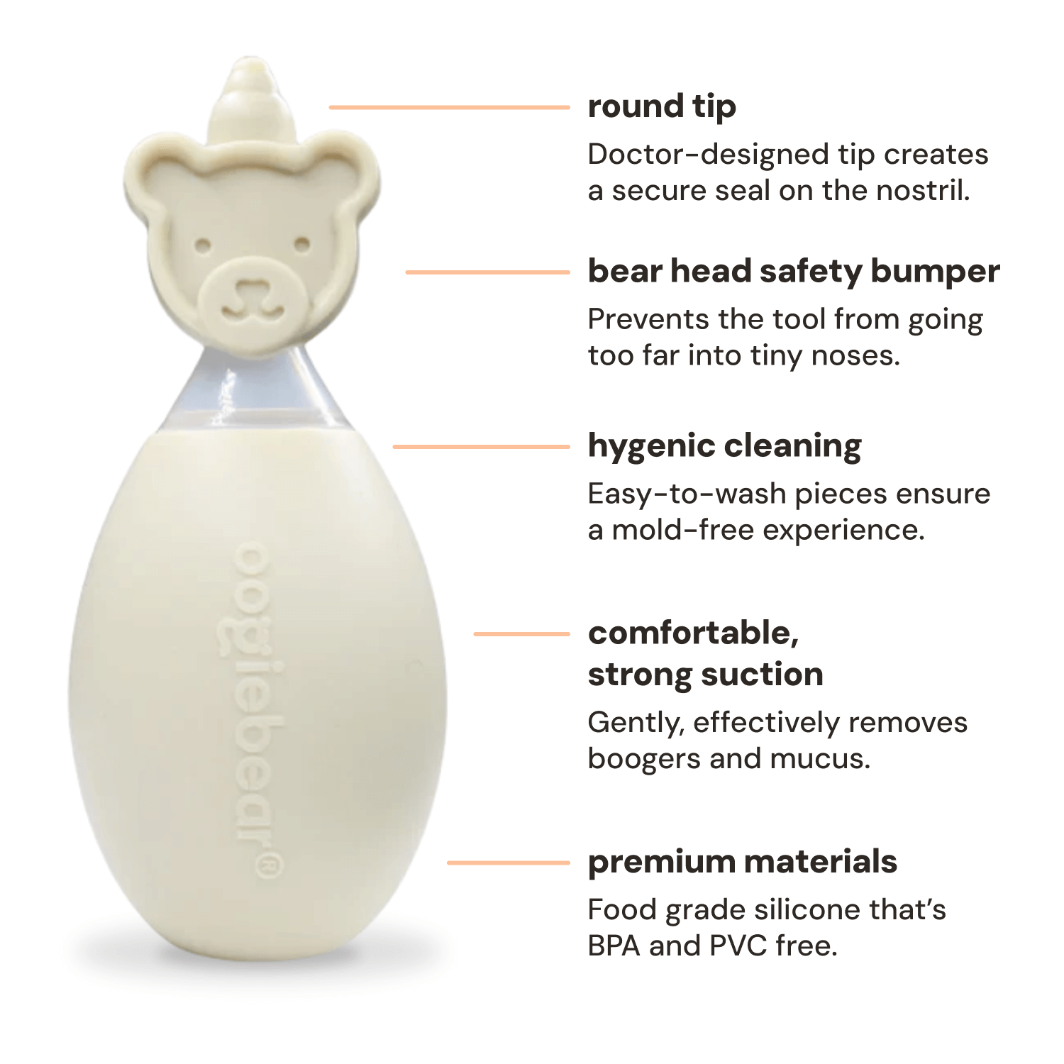 oogiebear - Wholesale Nasal Aspirator - Kids & Baby - oogiebear baby nose and ear cleaning kit7