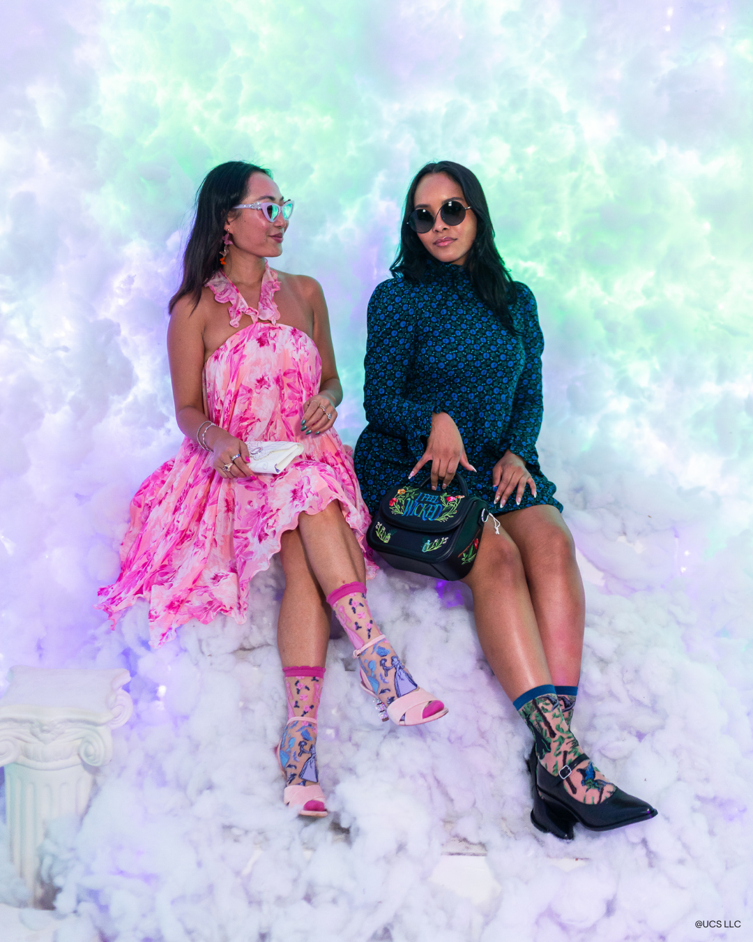 Sock Candy – Großhandel Socken – Damen – Wicked Glinda Silhouette Rüschensocke aus transparentem Stoff7