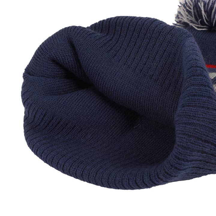 Bioworld Merchandising - Wholesale Beanie - Unisex - Pabst Logo & Stripe Blue Cuff Beanie2