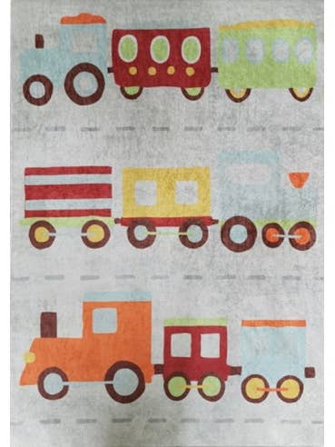 TRAIN Coloured Rug for wholesale by Mani Textile