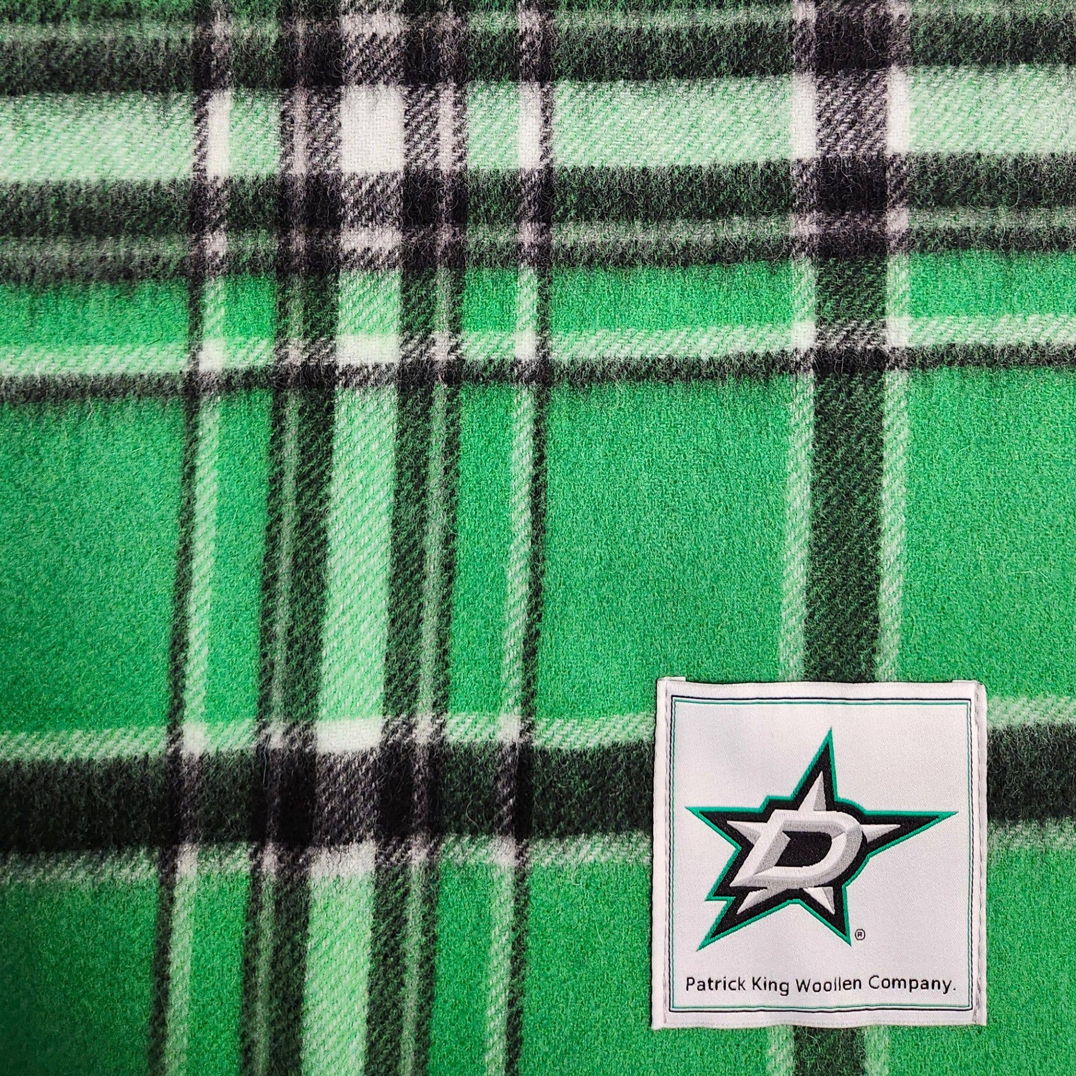 Patrick King Woollen Company – Engroshandel Tørklæde - Unisex – Dallas Stars ekstra langt lammeuld tørklæde7