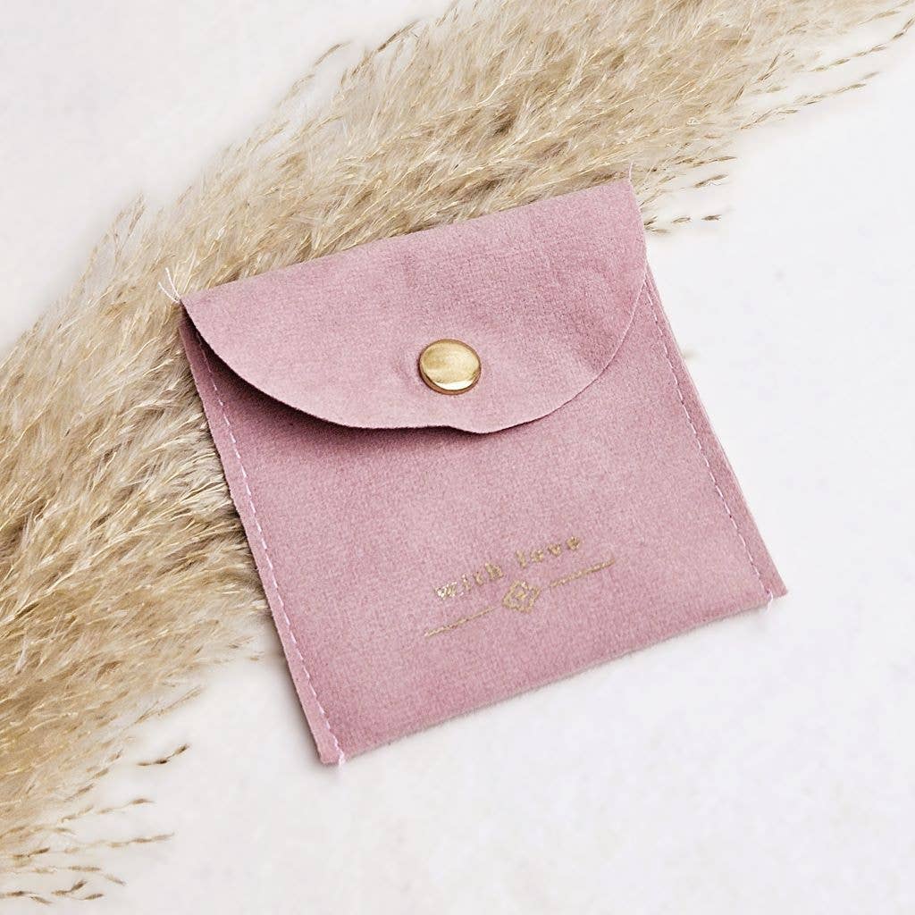 Ibiza Boutique – Großhandel Schmuckschatulle/-Organizer – Schmuckbeutel „With Love“ in Rosa0