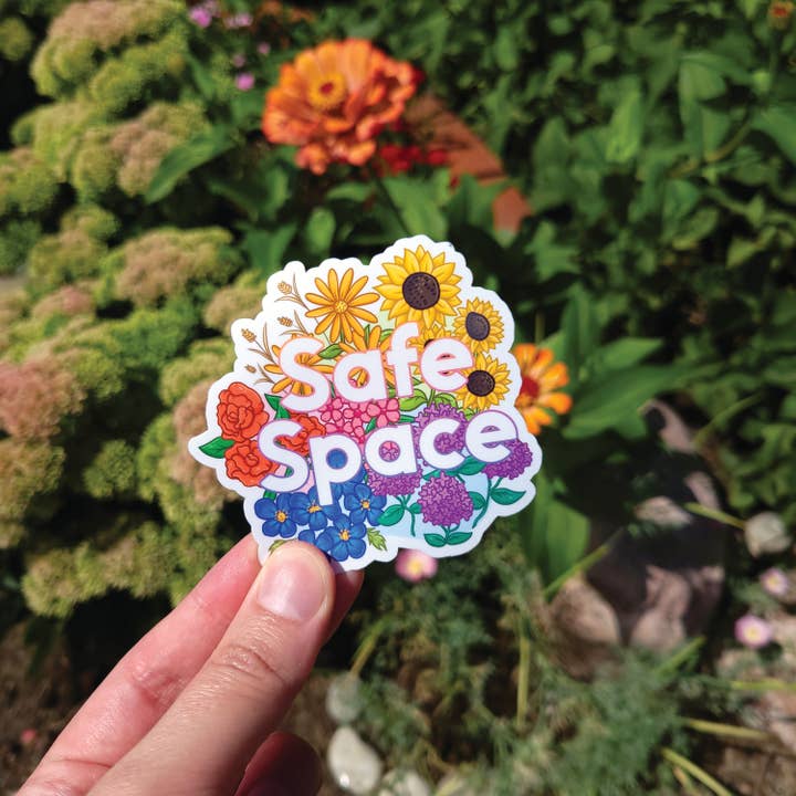 Chez Louie Designs - Wholesale Sticker - Safe Space Vinyl Sticker, 3x3"2