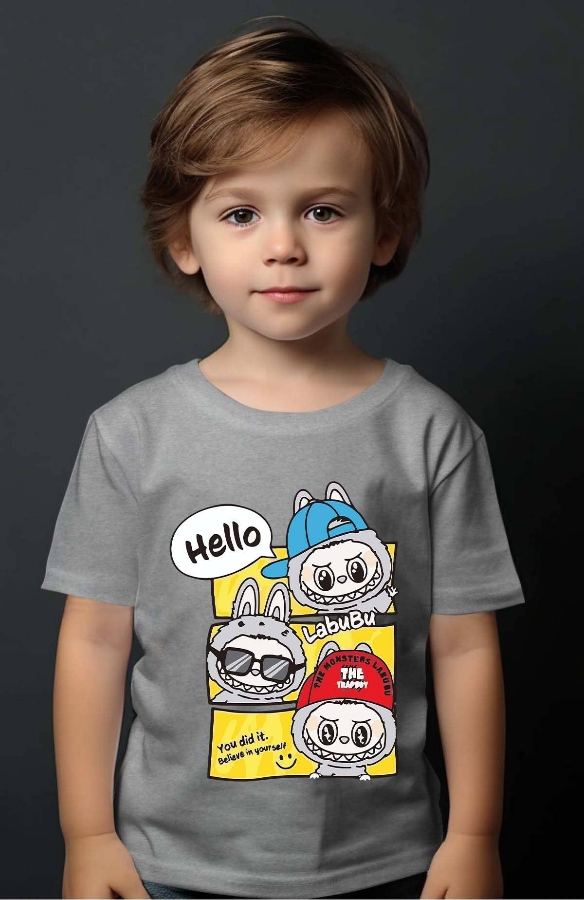 IALD - Wholesale Screen Printed T-Shirt - Kids - Bubu Squad - Boy's T-shirt1