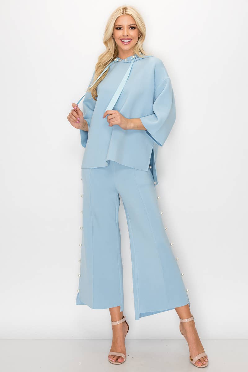 Joh Apparel – Großhandel Hose – Damen – Farrah French Scuba Pearl Lange Hose74