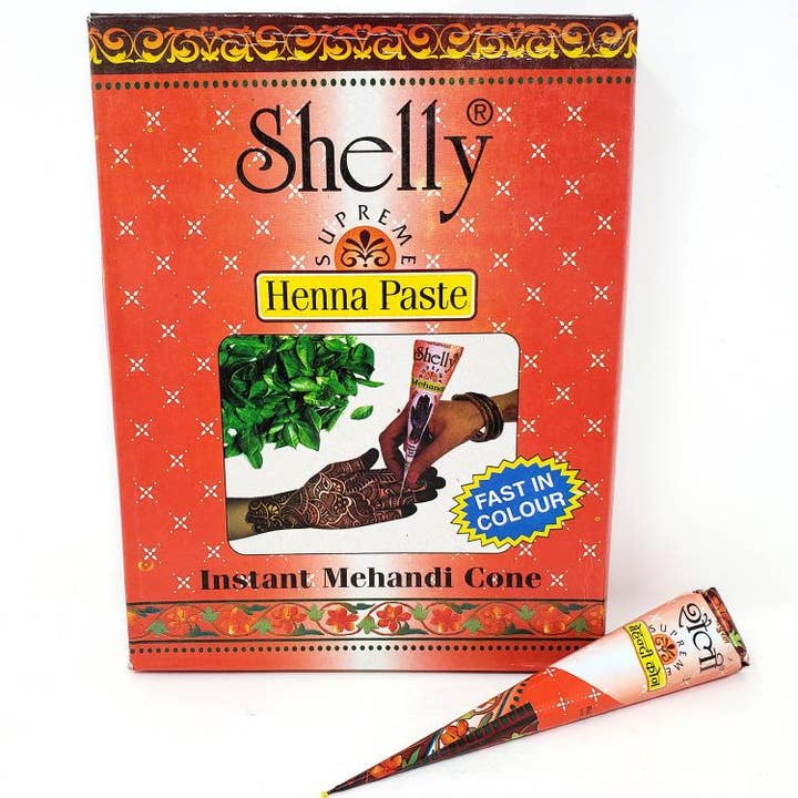 Cloud Apartments - Venta al por mayor Purpurina para el cuerpo - Cono de henna instantáneo Shelly (10 conos)